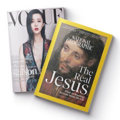 VOGUE國際中文版 一年12期+國家地理英文 一年12期