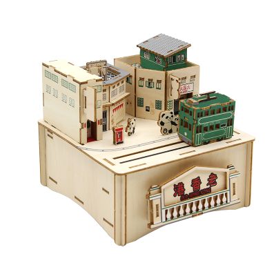 Jigzle  彩色音樂盒老香港舊街小巷(95折)★家庭親子活動的首選