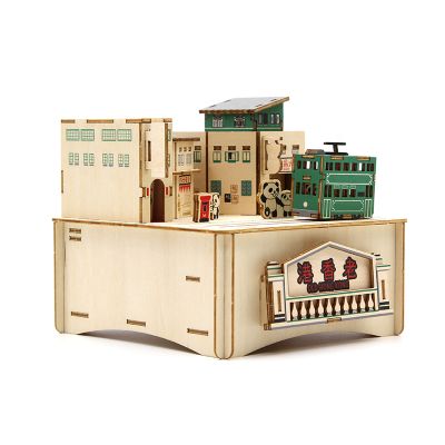 Jigzle  彩色音樂盒老香港舊街小巷(95折)★家庭親子活動的首選2