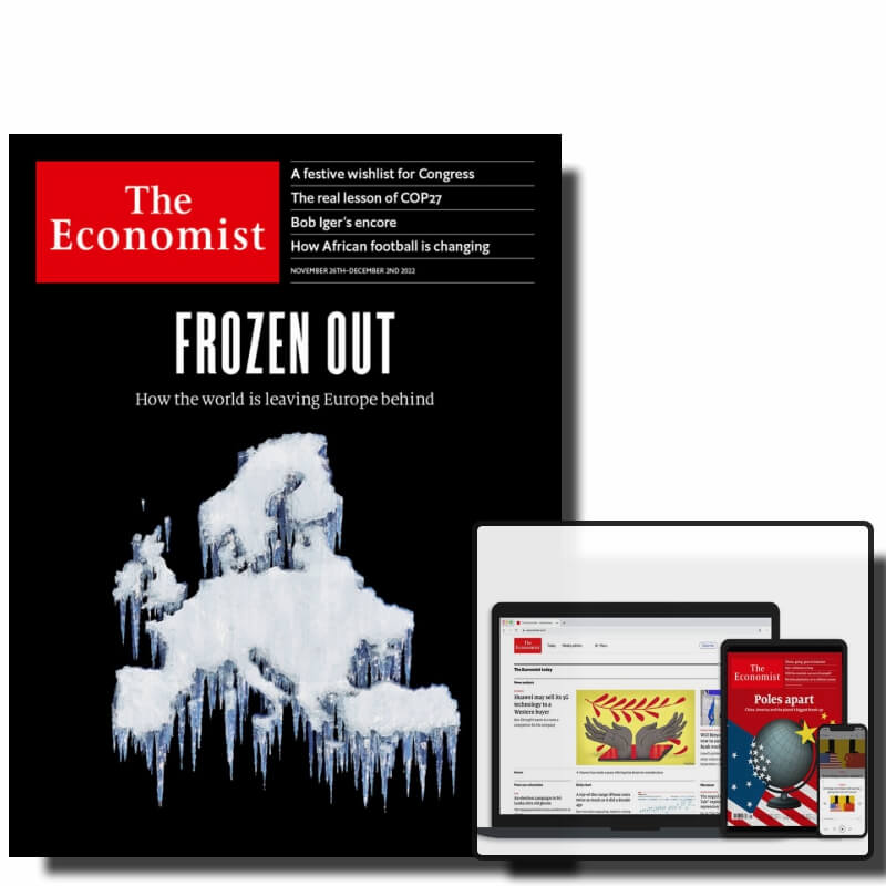 TIME 30期(8個月) + The Economist經濟學人 (紙本+數位) 51期 《英文版》 ★送TIME數位版+送英文精裝書3